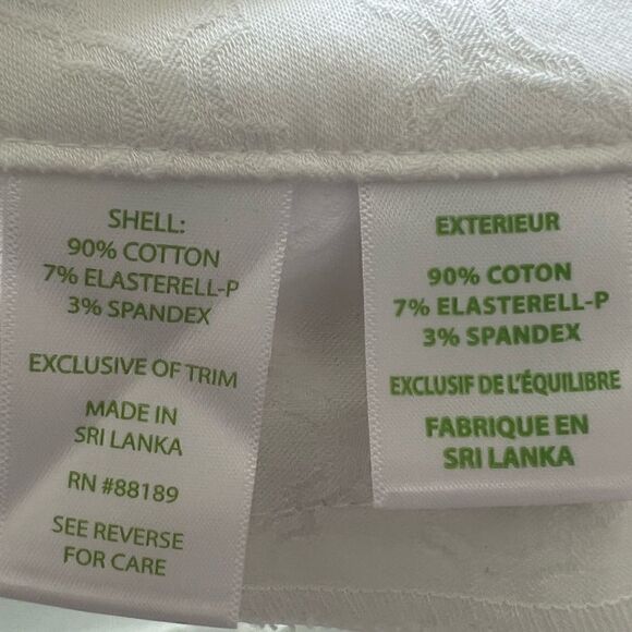 Lilly Pulitzer Resort White 29" Kelly Textured Ankle Length Skinny Pants - Picture 11 of 11